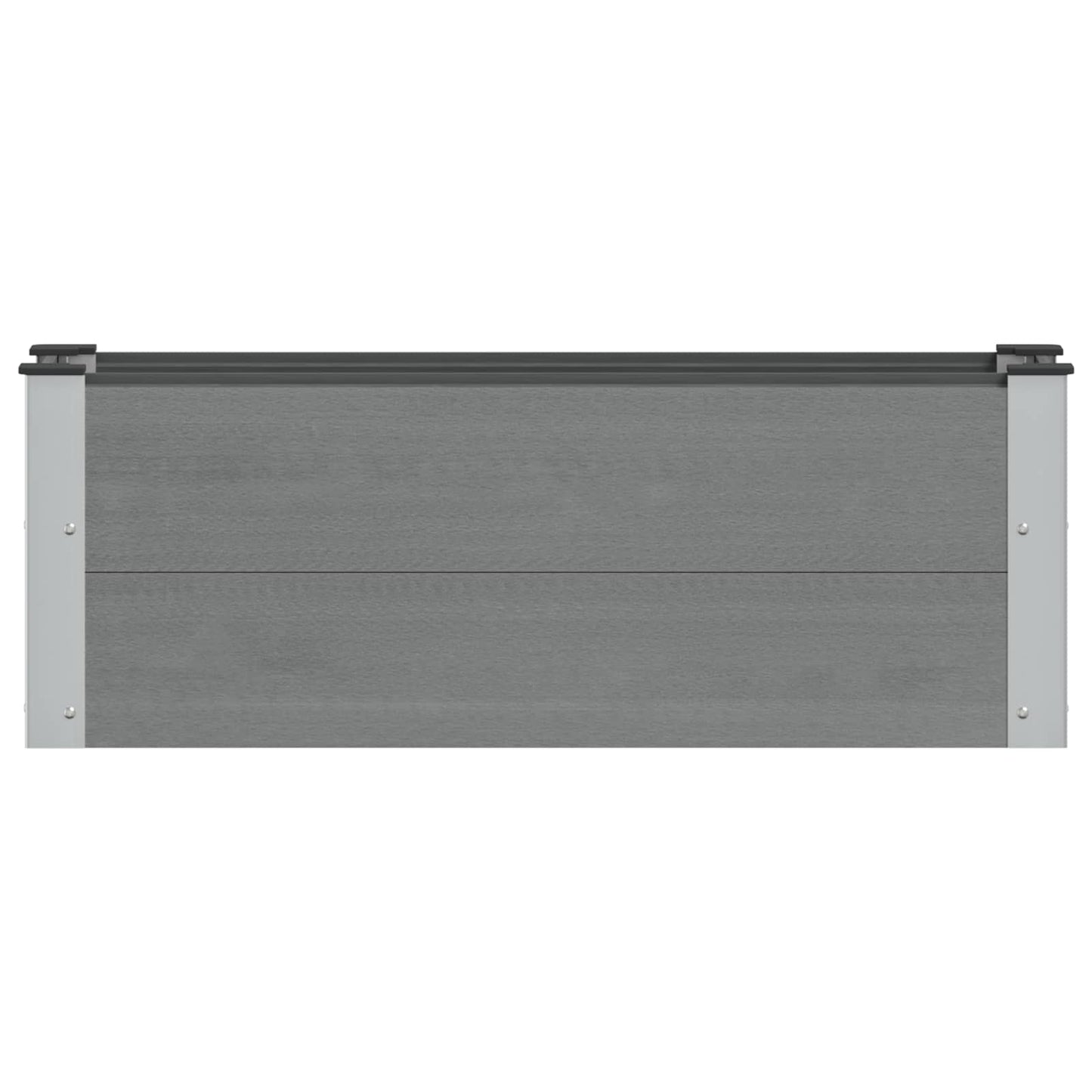 vidaXL Garden Raised Bed Grey 100 x 30 36 cm WPC and Aluminium 3