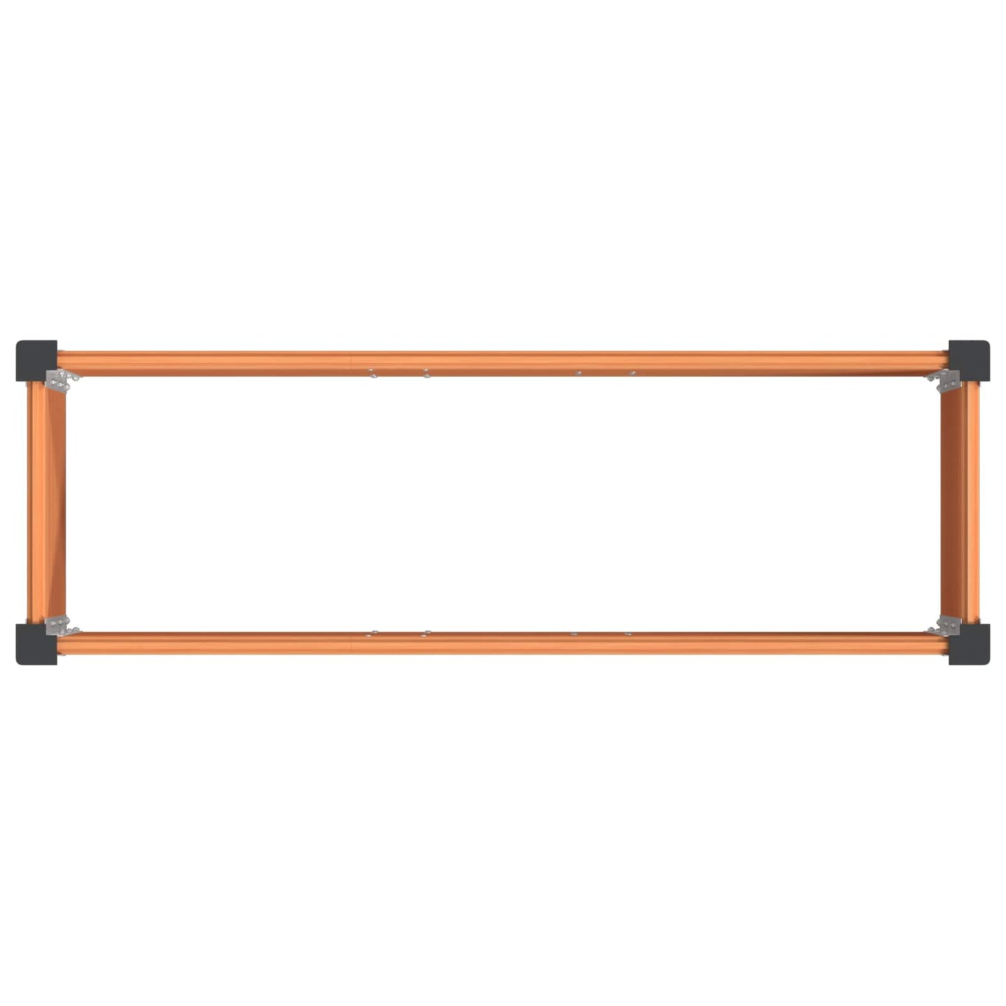 vidaXL Garden Raised Bed Brown 100 x 30 x 36 cm WPC and Aluminium 5