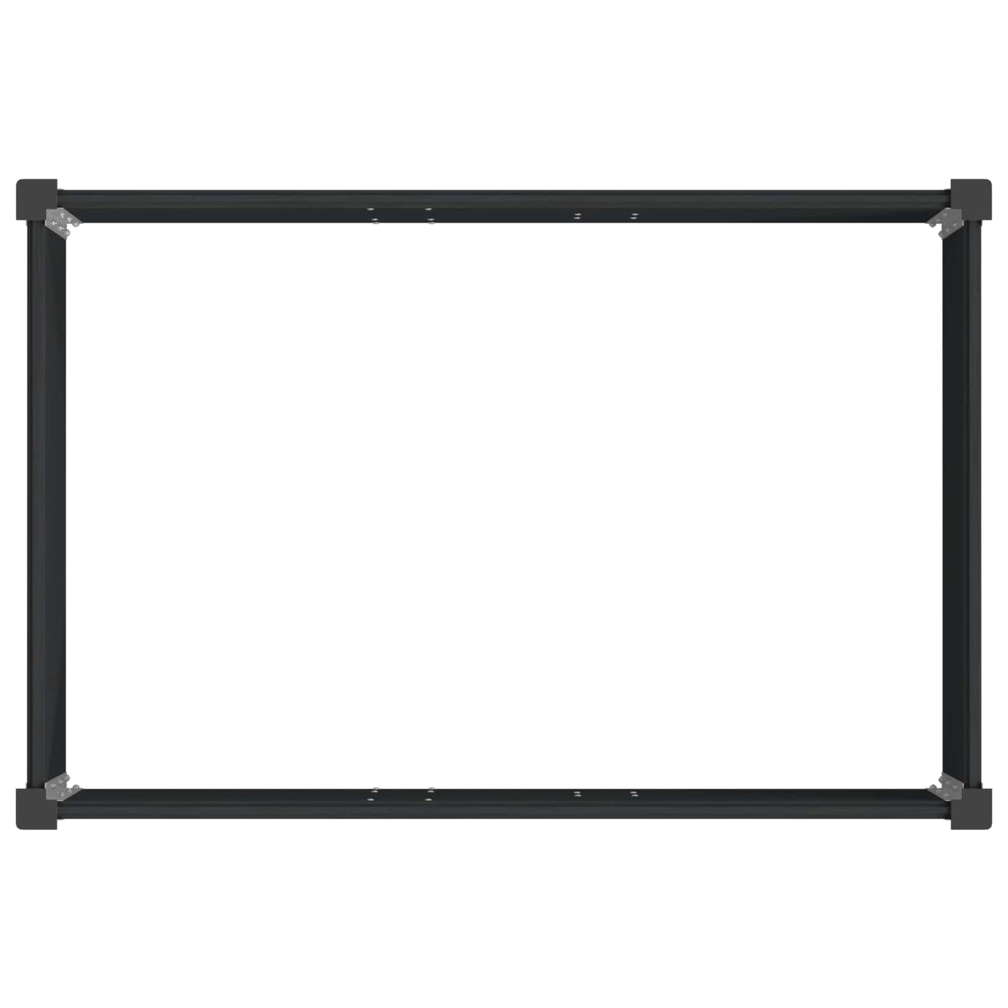 vidaXL Garden Raised Bed Black 50 x 30 x 36 cm WPC and Aluminium 5