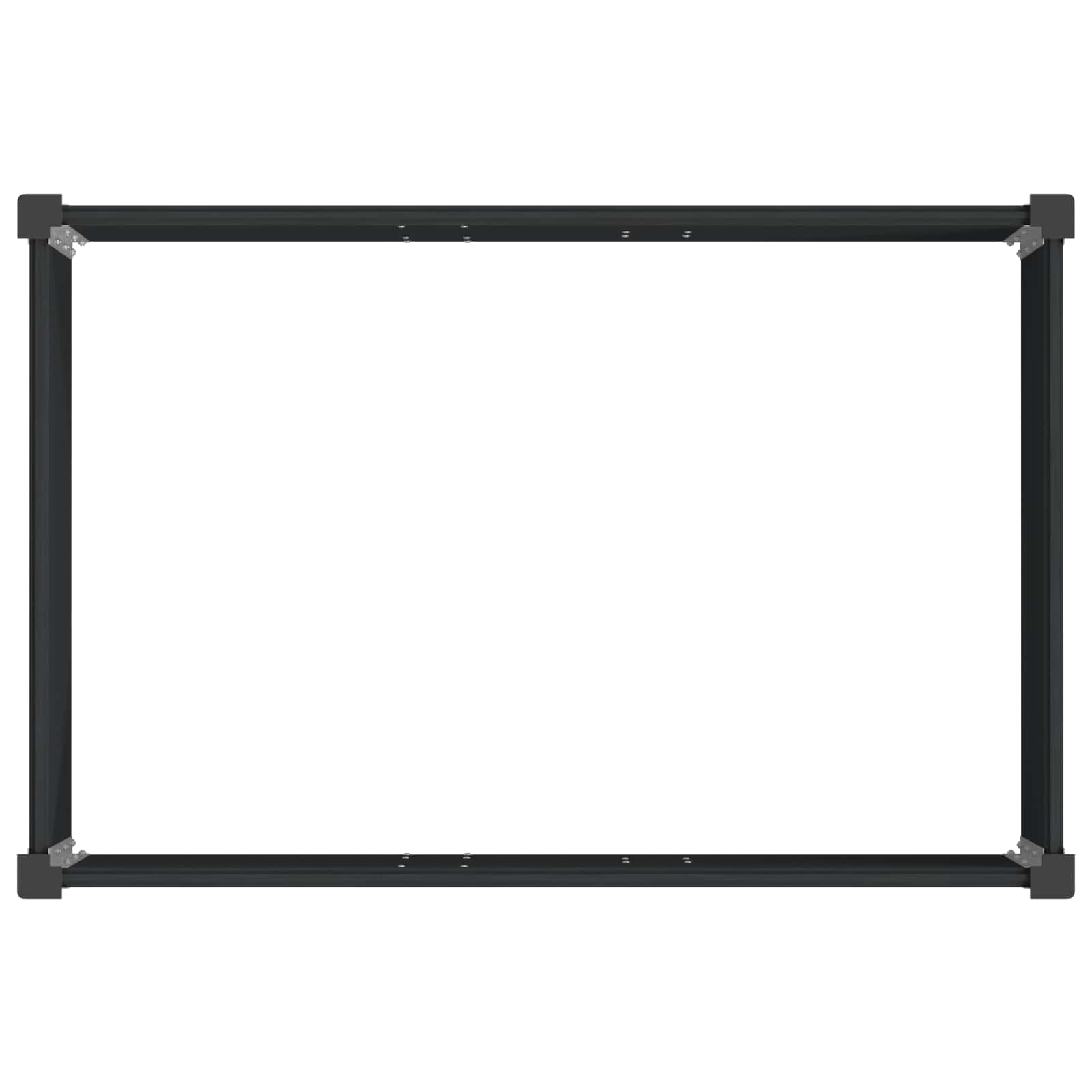 vidaXL Garden Raised Bed Black 50 x 30 x 36 cm WPC and Aluminium 5