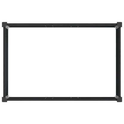 vidaXL Garden Raised Bed Black 50 x 30 x 36 cm WPC and Aluminium 5