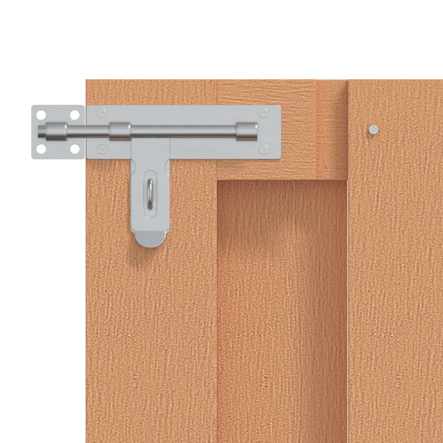 vidaXL Garden Gate 100 x 60 cm WPC and Aluminium Brown 3