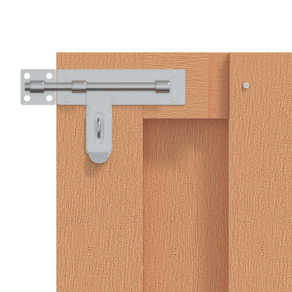 vidaXL Garden Gate 100 x 60 cm WPC and Aluminium Brown 3