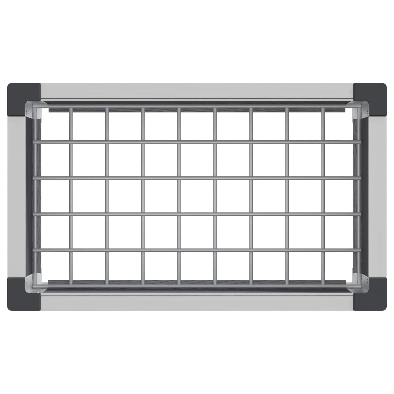 vidaXL Garden Raised Bed Grey 50 x 30 x 42 cm WPC and Aluminium 5