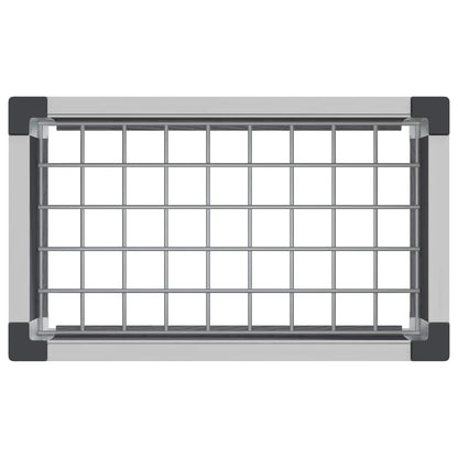 vidaXL Garden Raised Bed Grey 50 x 30 x 42 cm WPC and Aluminium 5