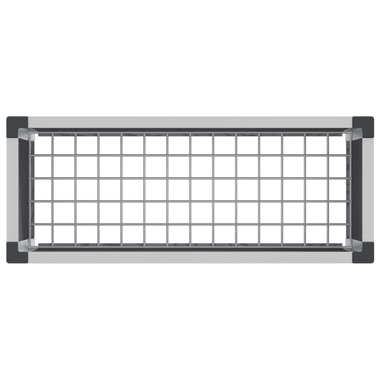 vidaXL Garden Raised Bed Grey 75 x 30 x 42 cm WPC and Aluminium 6