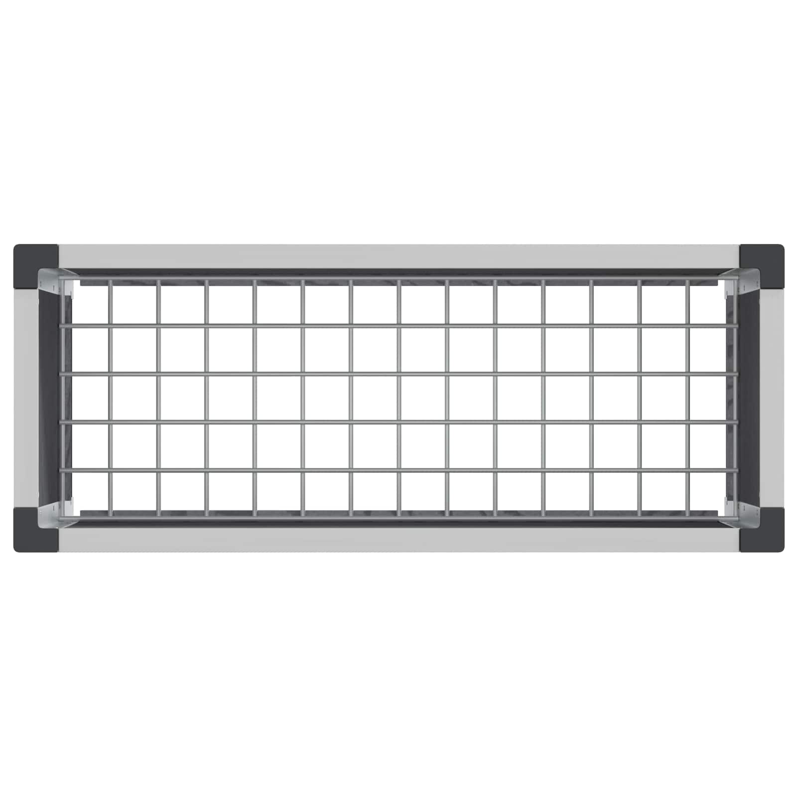 vidaXL Garden Raised Bed Grey 75 x 30 x 42 cm WPC and Aluminium 6
