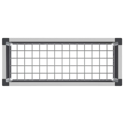 vidaXL Garden Raised Bed Grey 75 x 30 x 42 cm WPC and Aluminium 6