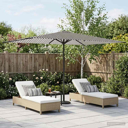 vidaXL Garden Parasol 200 x 300 cm Polyester Rectangular 1