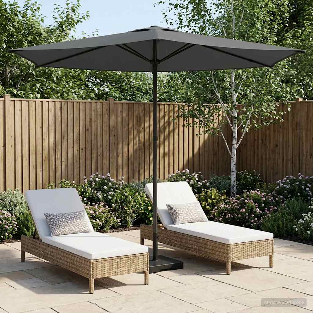 vidaXL Garden Parasol Rectangular 2.7 x 2.7 m Polyester without Base