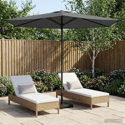 vidaXL Garden Parasol Rectangular 2.7 x 2.7 m Polyester without Base