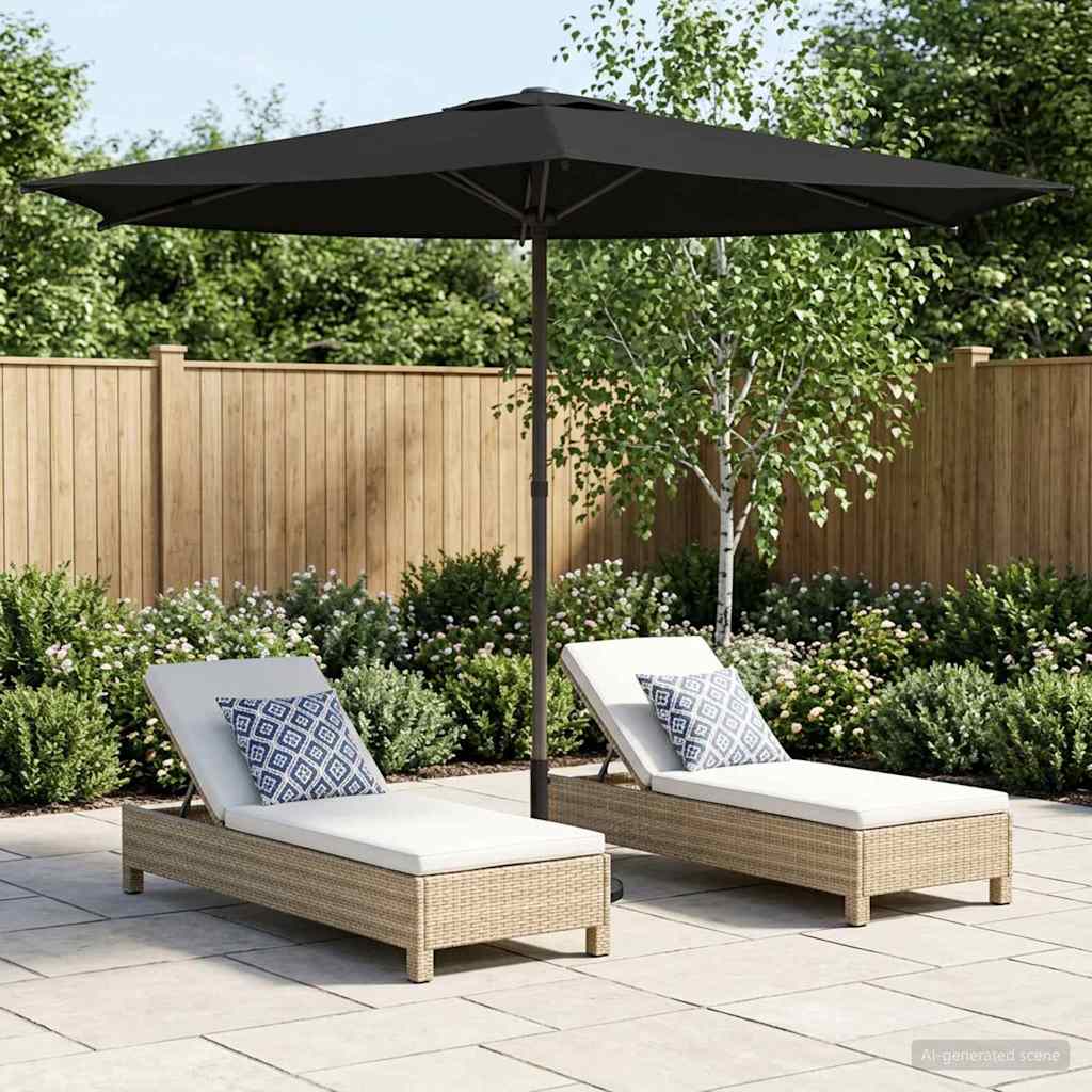 vidaXL Garden Parasol Rectangular 2.7 x 2.7 m Polyester without Base