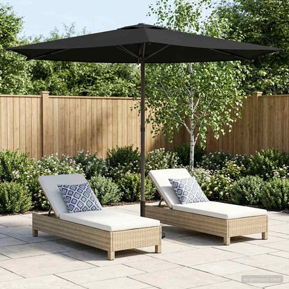 vidaXL Garden Parasol Rectangular 2.7 x 2.7 m Polyester without Base