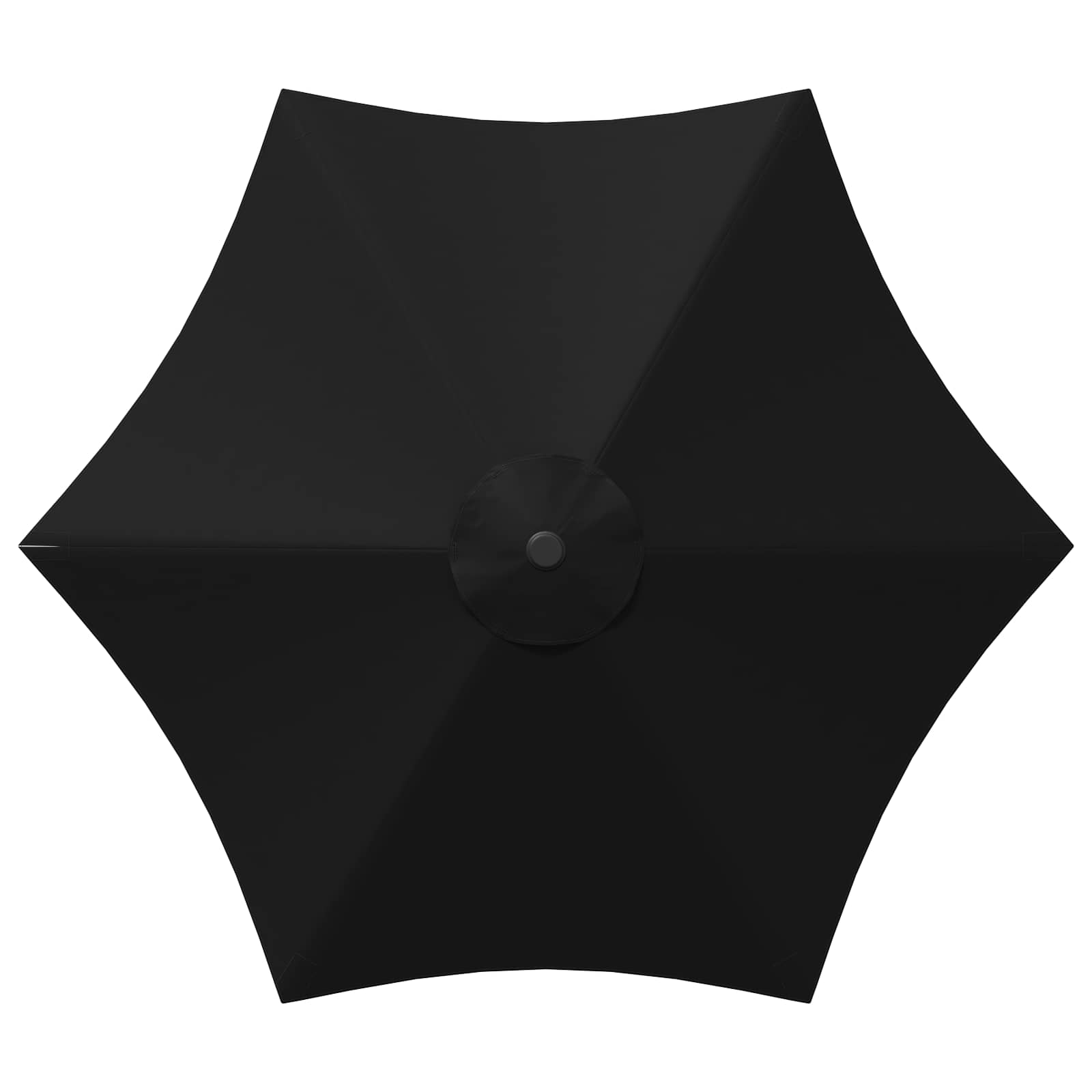 vidaXL Garden Parasol 300 x 300 cm Polyester Rectangular Black 4