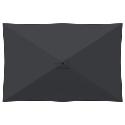 vidaXL Garden Parasol with Base 200 x 300 cm Polyester Rectangular 4