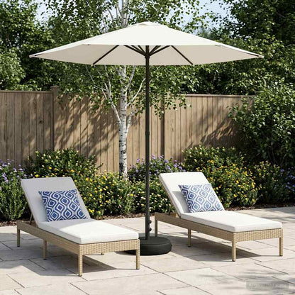vidaXL Garden Parasol with Base 230 x 230 cm Polyester Rectangular 1
