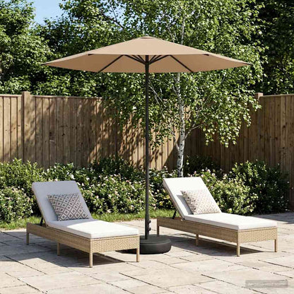 vidaXL Garden Parasol with Base 230 x 230 cm Polyester Rectangular 1