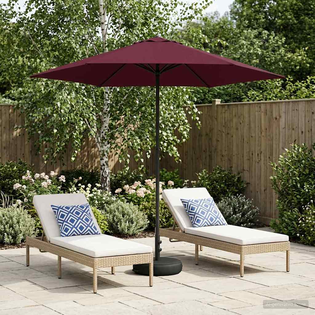 vidaXL Garden Parasol with Base 230 x 230 cm Polyester Rectangular 1