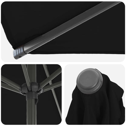 vidaXL Garden Parasol with Base 230 x 230 cm Polyester Rectangular 5
