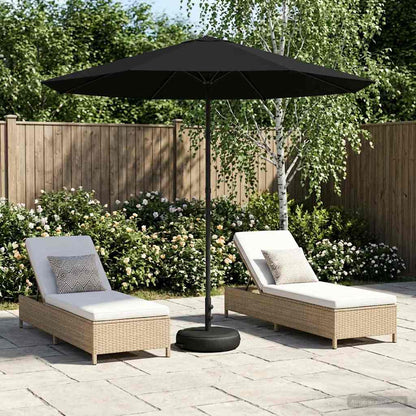 vidaXL Garden Parasol with Base 230 x 230 cm Polyester Rectangular 1