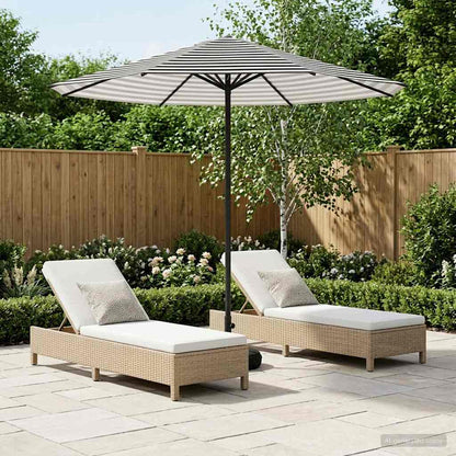 vidaXL Garden Parasol with Base 230 x 230 cm Polyester Rectangular 1