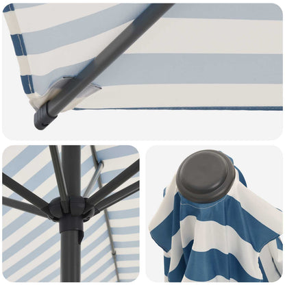 vidaXL Garden Parasol with Base 230 x 230 cm Polyester Rectangular 5