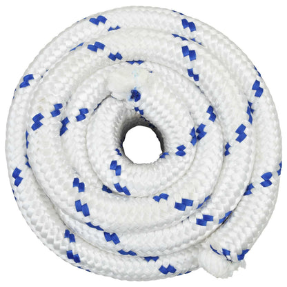 vidaXL Boat Rope 3 mm 25 m White and Blue PP 4