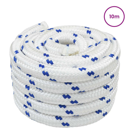 vidaXL Boat Rope 4 mm 10 m White and Blue 2