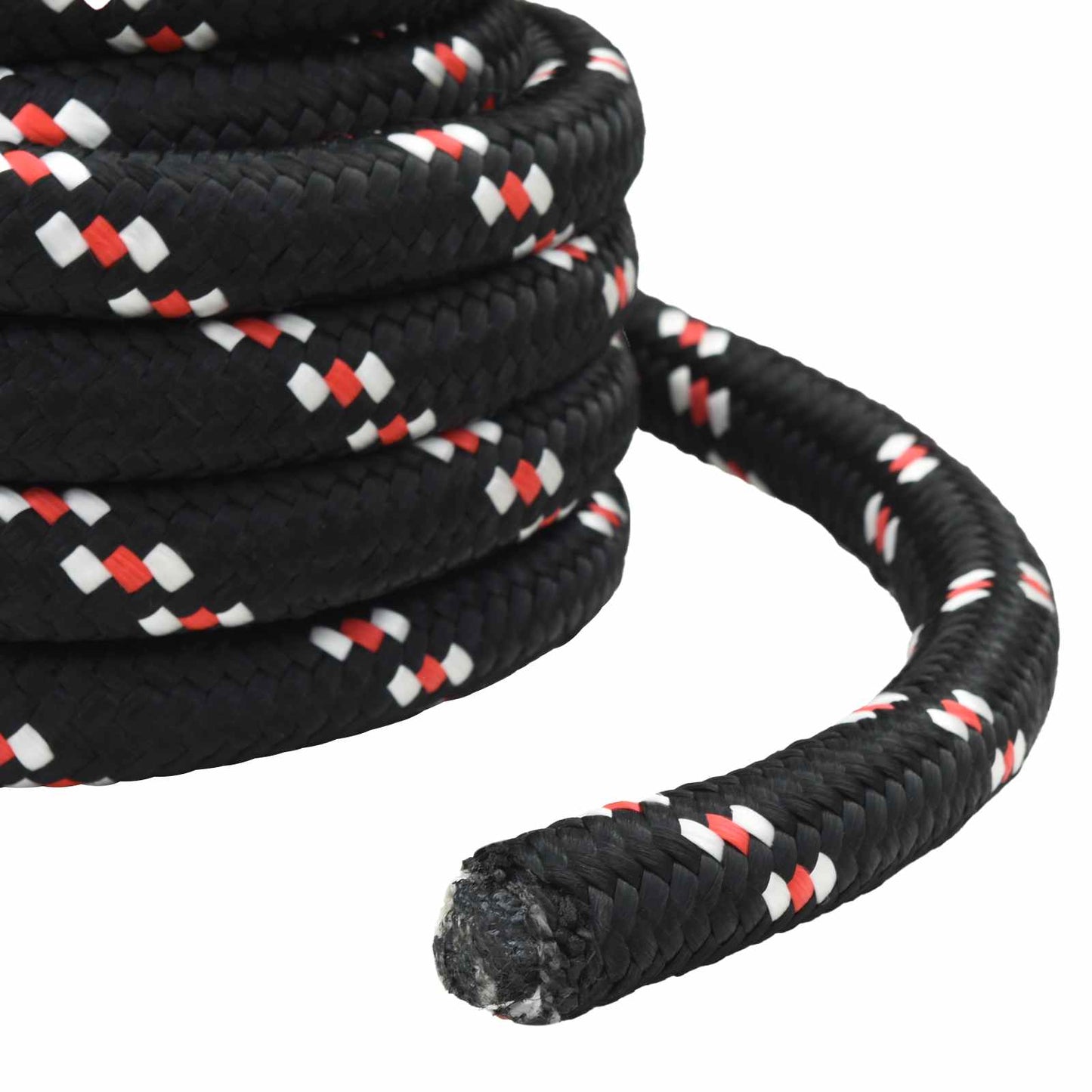 vidaXL Boat Rope 3 mm 25 m Black and Red PP 6