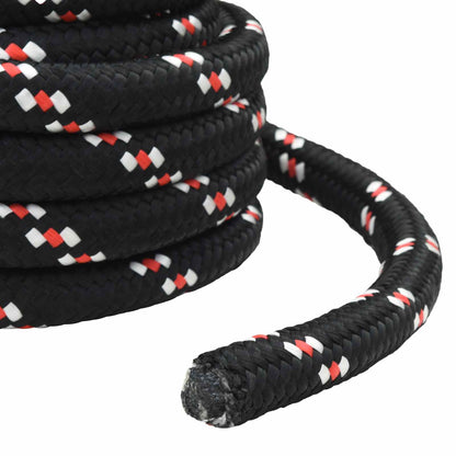 vidaXL Boat Rope 6 mm 5 m Black and Red 6