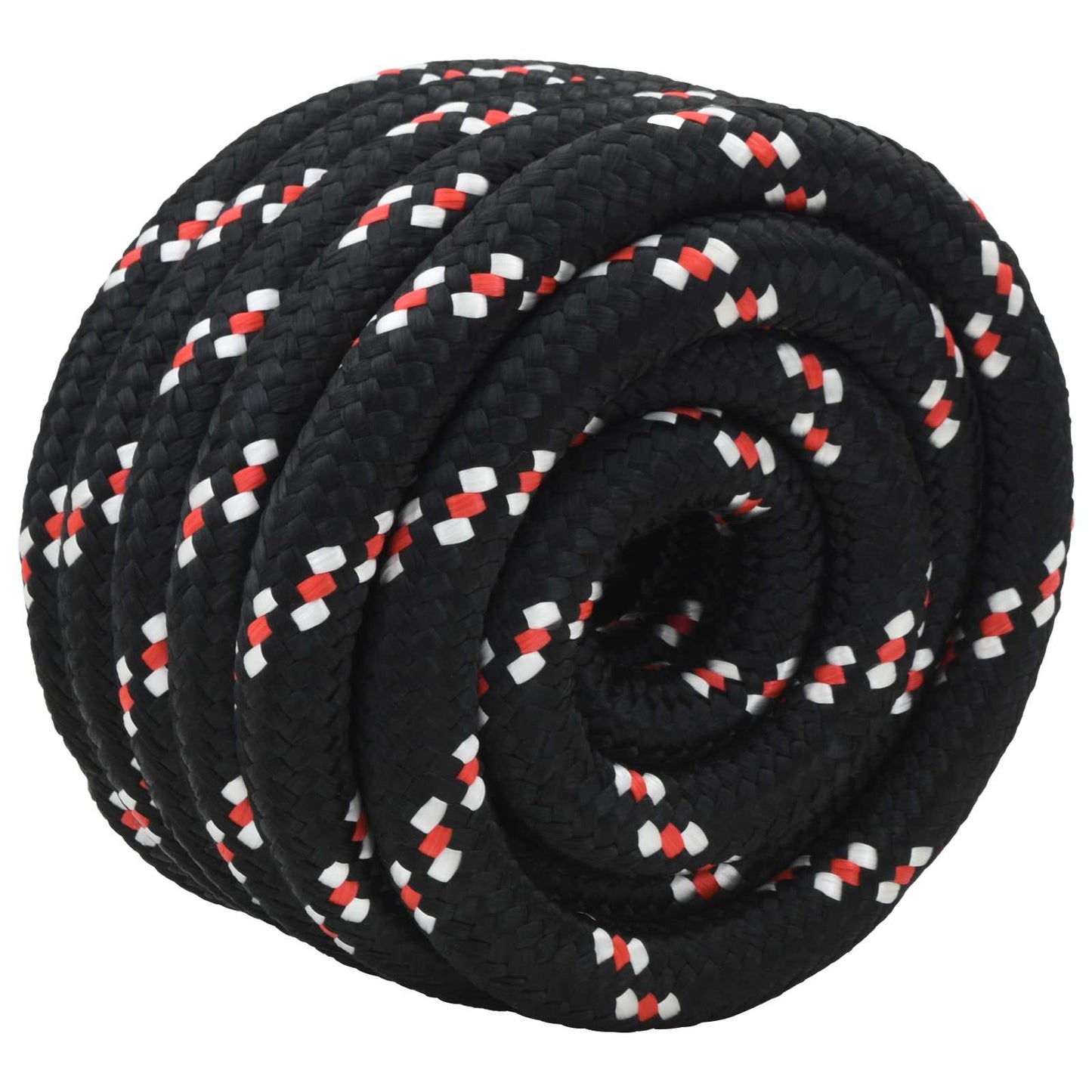 vidaXL Boat Rope 6 mm 5 m Black and Red 3