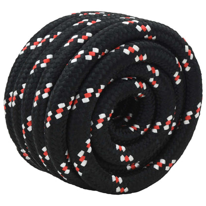 vidaXL Boat Rope 6 mm 5 m Black and Red 3