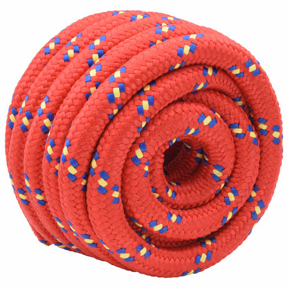 vidaXL Boat Rope 4 mm 10 m Red 3