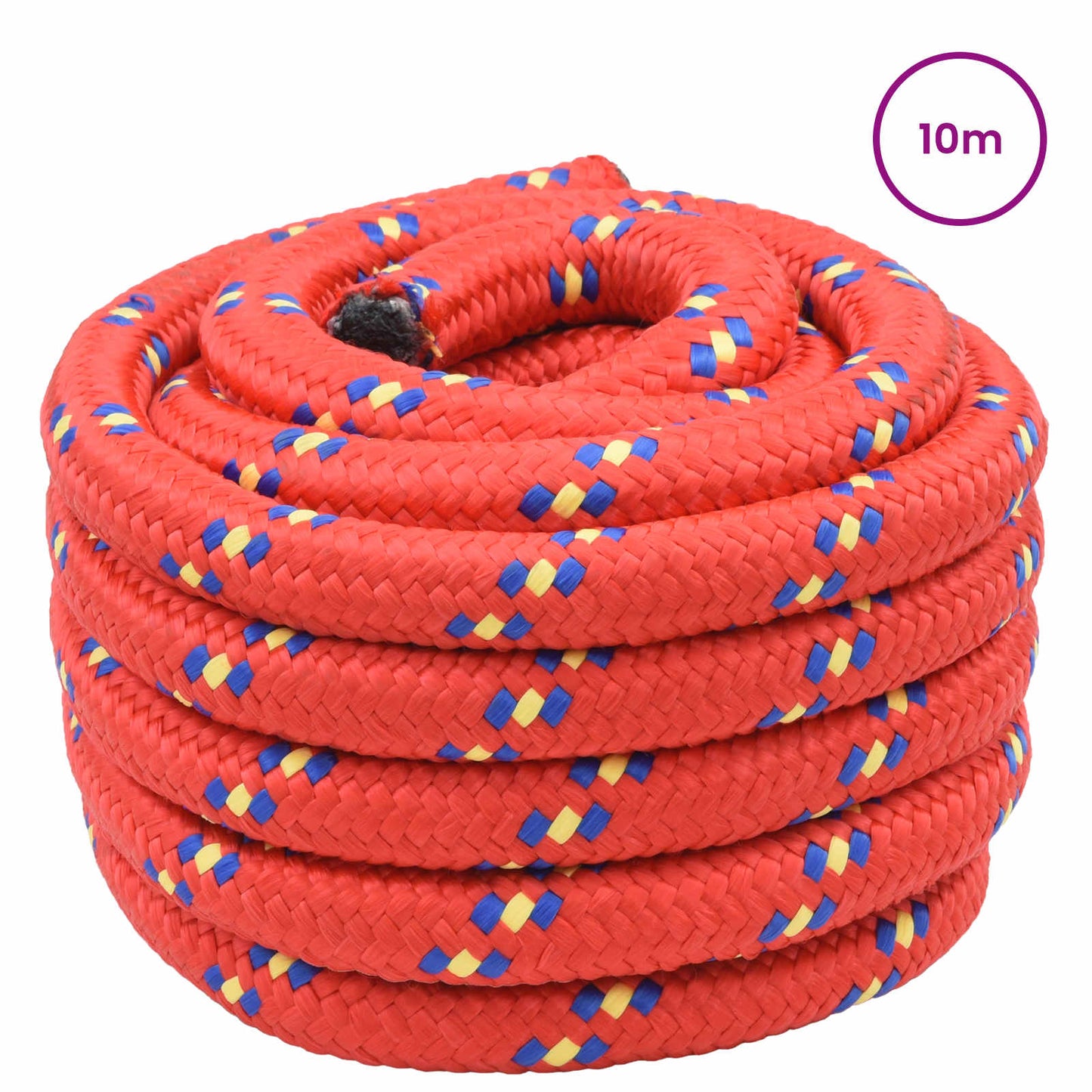 vidaXL Boat Rope 4 mm 10 m Red 2