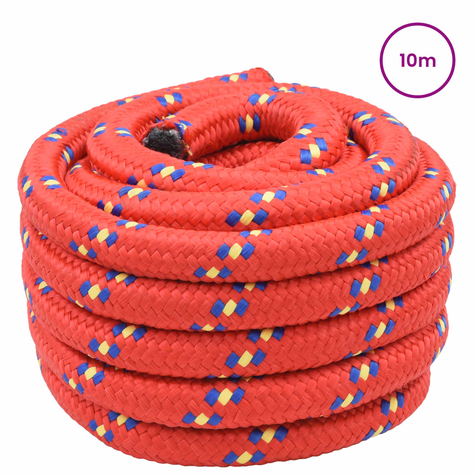 vidaXL Boat Rope 4 mm 10 m Red 2