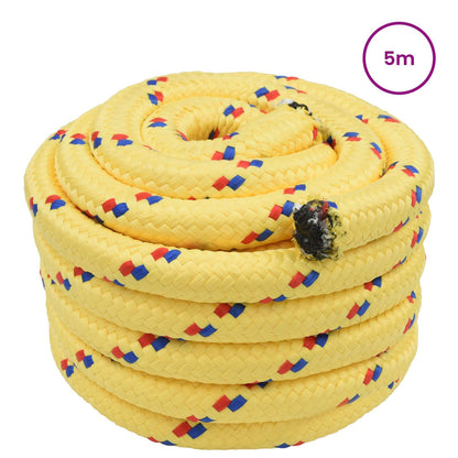 vidaXL Boat Rope 6 mm 5 m Yellow 2