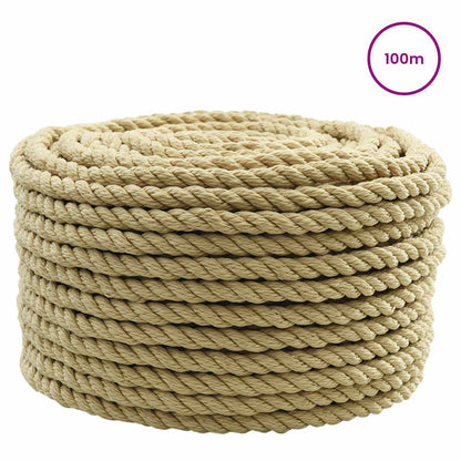 vidaXL Boat Rope 12 mm 100 m Natural 2
