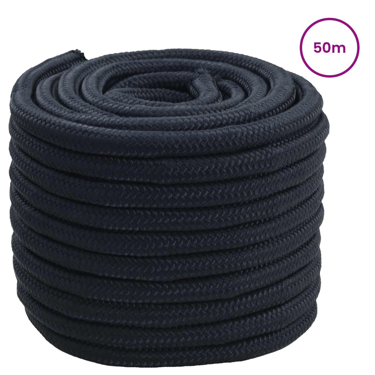 Boat Rope Polyester Royal blue Length 50 m 18 mm
