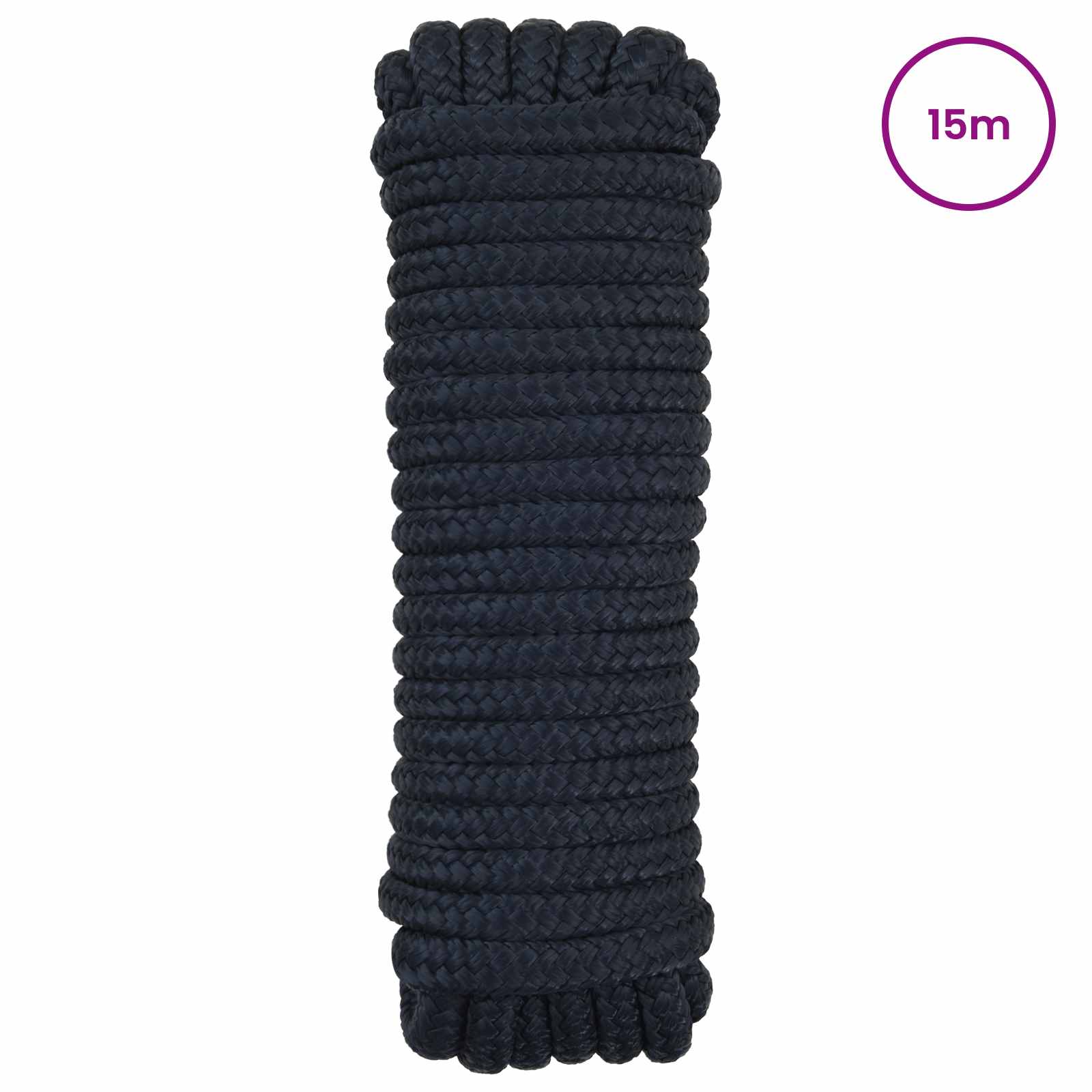 vidaXL Boat Rope 16 mm 15 m Royal Blue Polyester 2