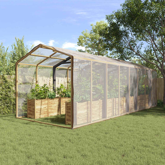 vidaXL Plant Cover Transparent 8 x 8 m PE 1