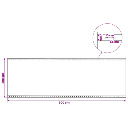 vidaXL Tarpaulin with Eyelets 2 pcs Green 2 x 6 m 260 gsm PE 6
