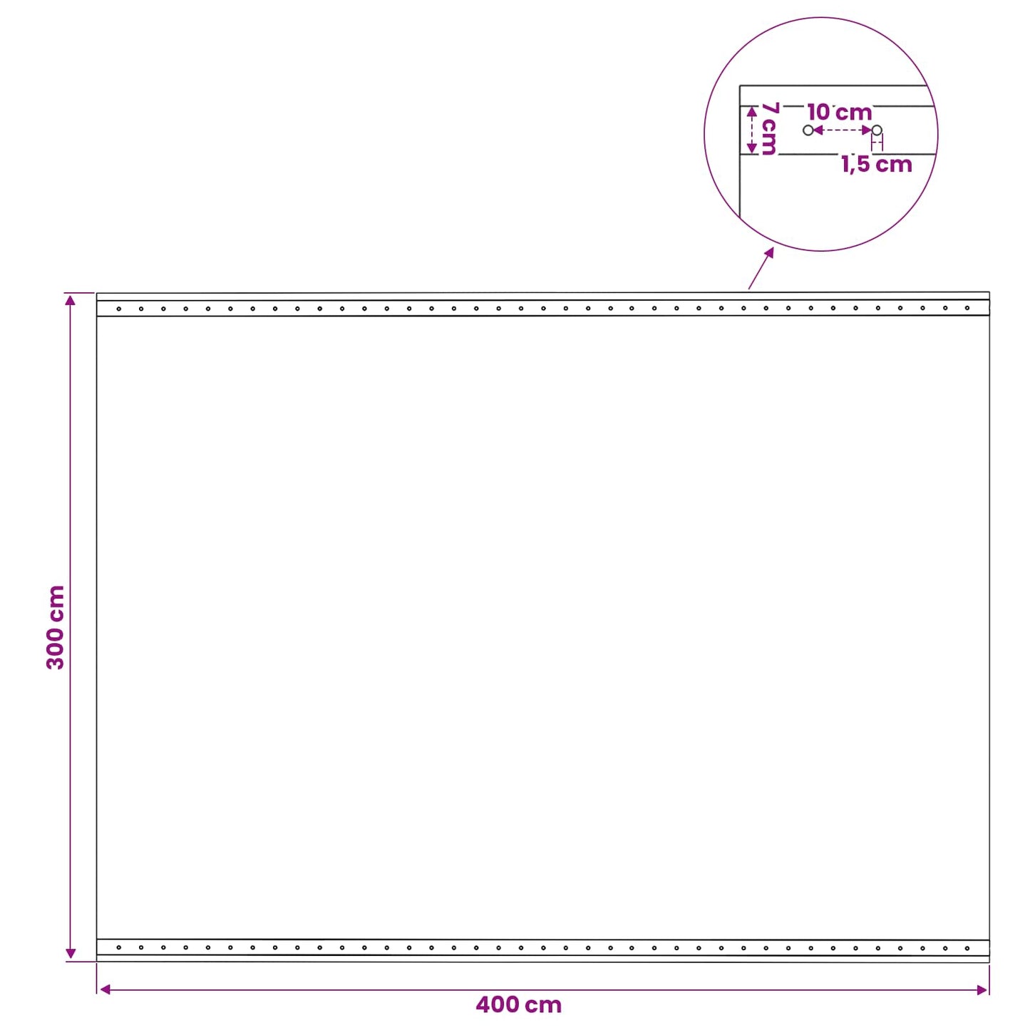 vidaXL Tarpaulin with Eyelets 2 pcs Green 3 x 4 m 260 gsm PE 6