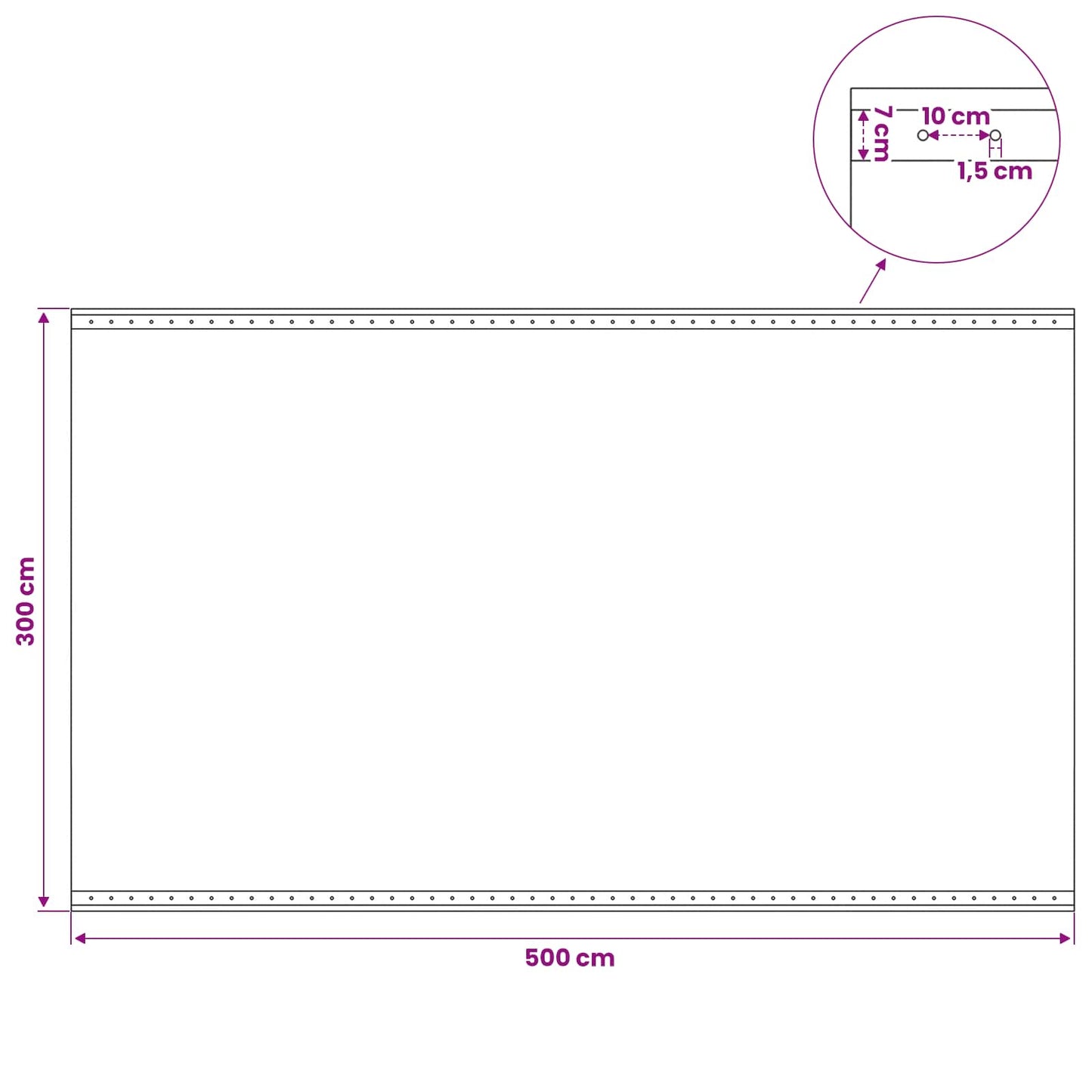 vidaXL Tarpaulin with Eyelets 2 pcs Green 3 x 5 m 260 gsm PE 6