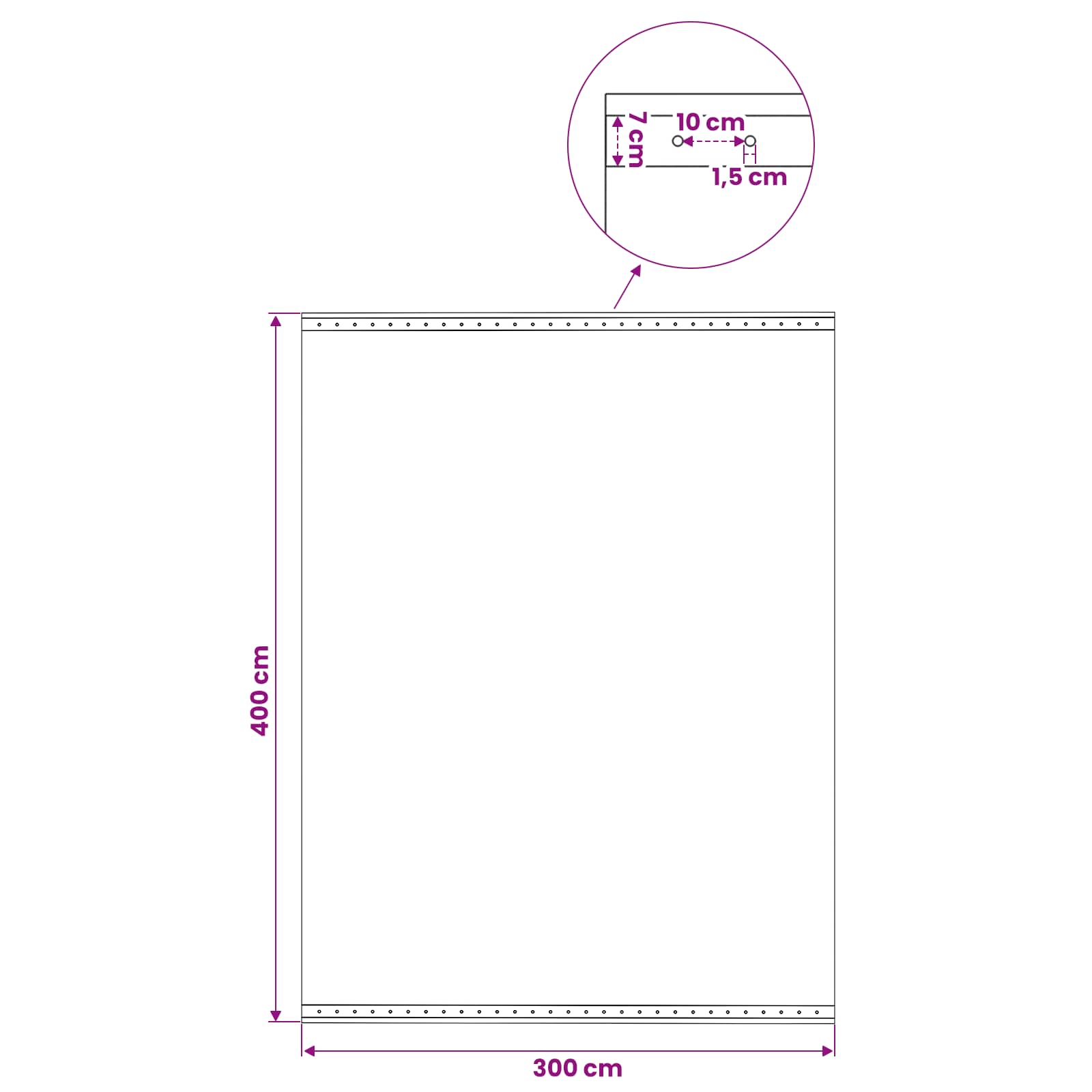 vidaXL Tarpaulin with Eyelets 2 pcs Green 4 x 3 m 260 gsm PE 6