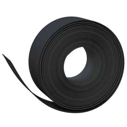 vidaXL Garden Edging 25 m 20 cm PE Black 2