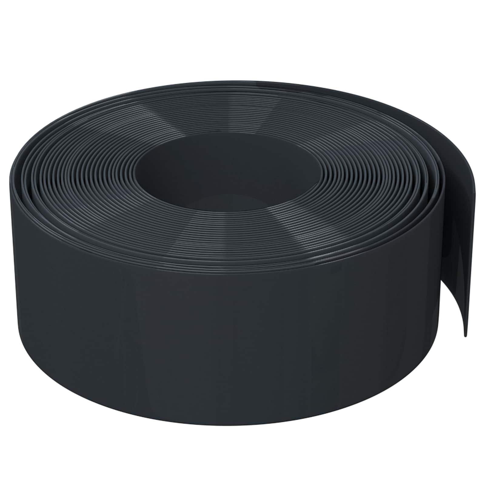 vidaXL Garden Edging 25 m 20 cm PE Black 4