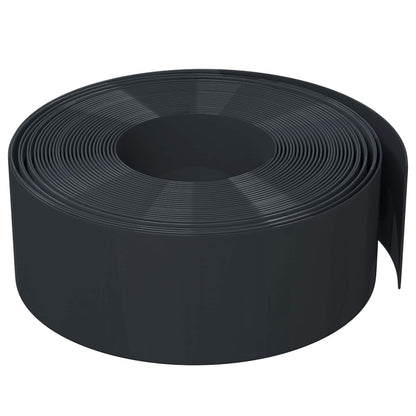 vidaXL Garden Edging 25 m 20 cm PE Black 4
