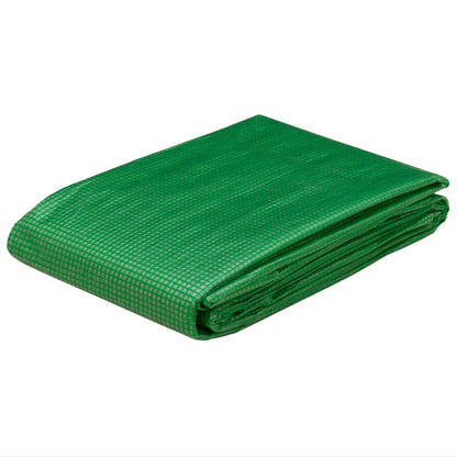 vidaXL Tarpaulin with Eyelets Green 8 x 8 m 140 gsm PE 3