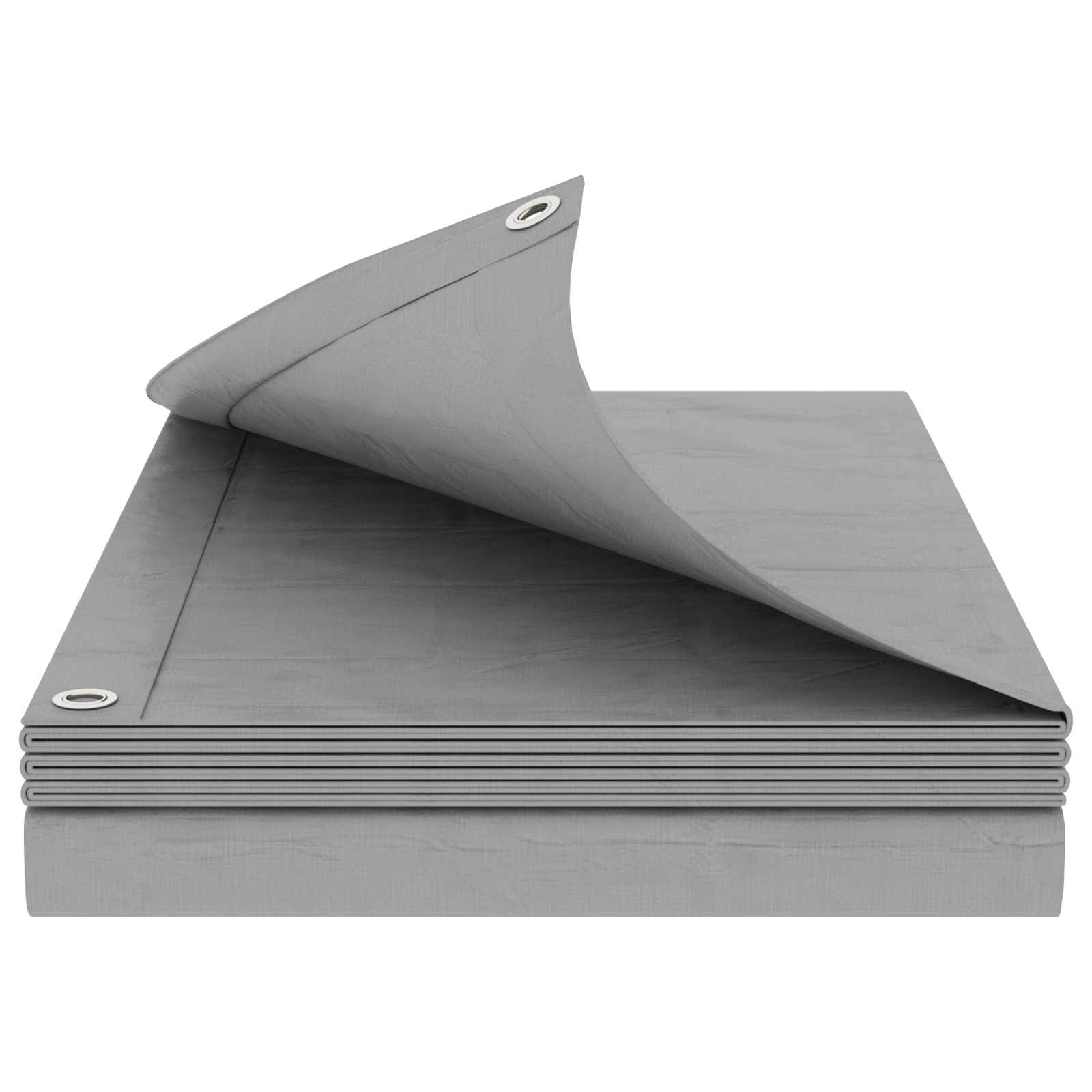 vidaXL Tarpaulin with Eyelets Light Grey 8 x 12 m 90 gsm PE 2