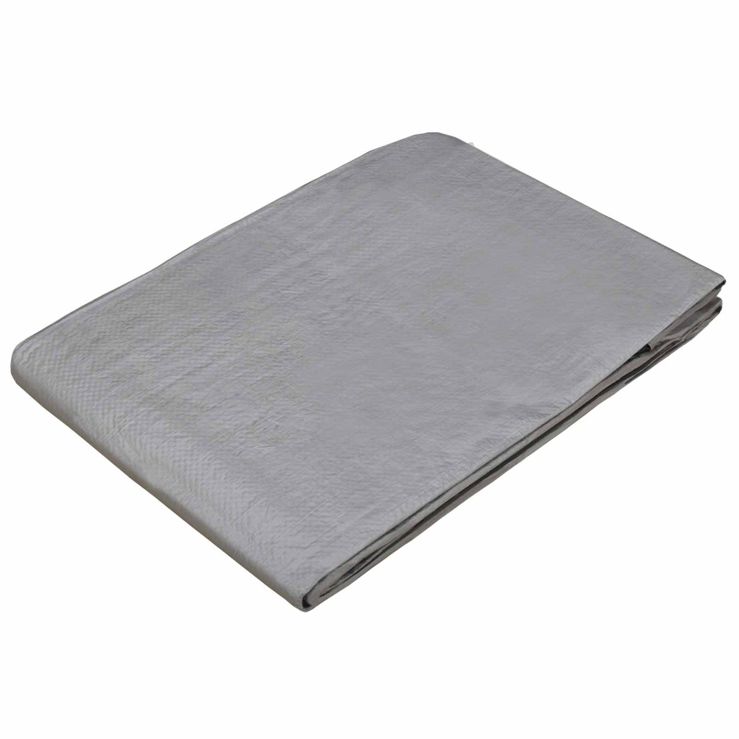 vidaXL Tarpaulin with Eyelets Light Grey 8 x 12 m 90 gsm PE 3